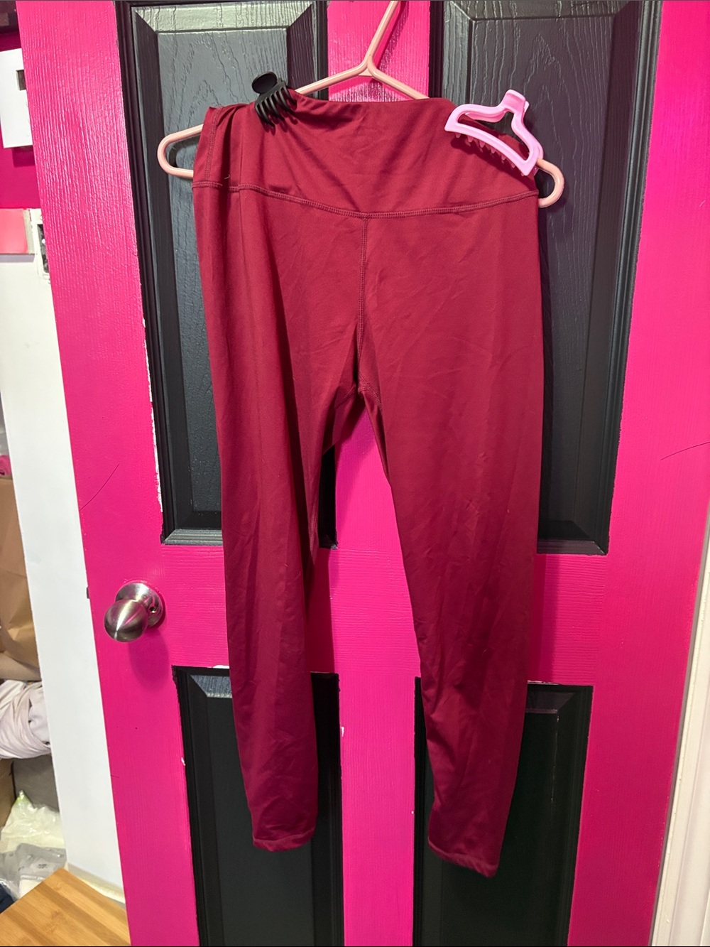 Kids' Burgundy Active Leggings